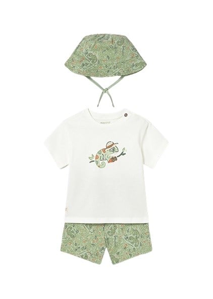 Mayoral Erkek Bebek Şort Tshirt Şapka
