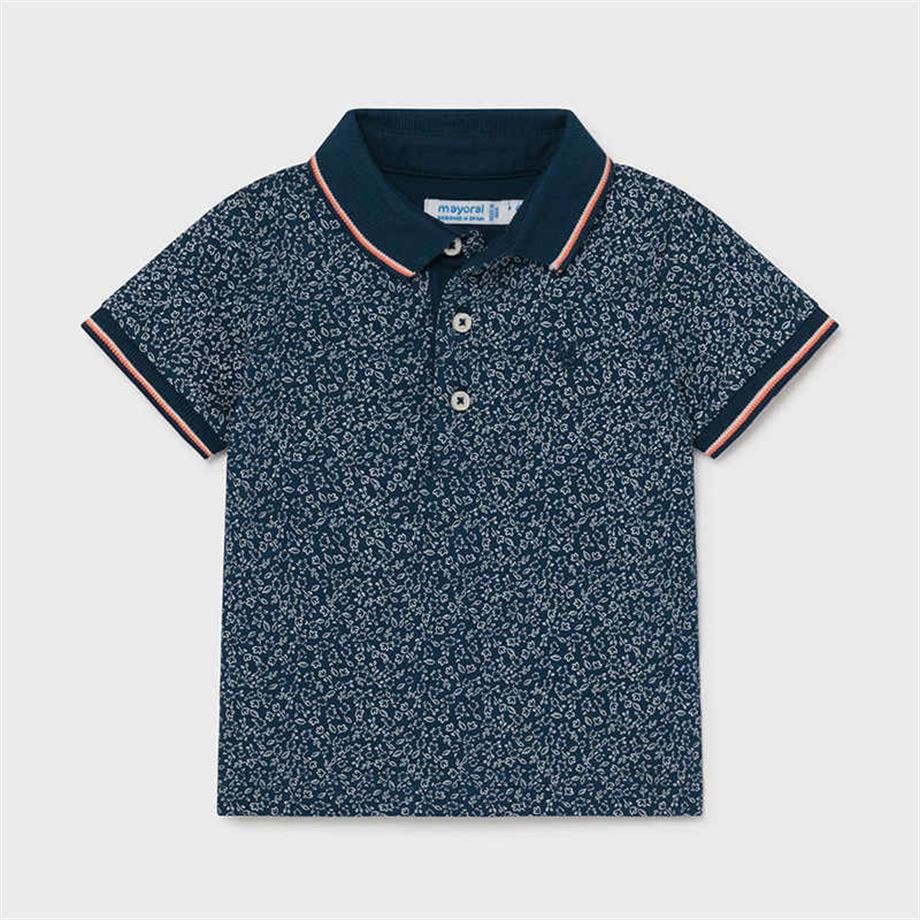 Mayoral Erkek Bebek Mavi Polo Yaka T-Shirt