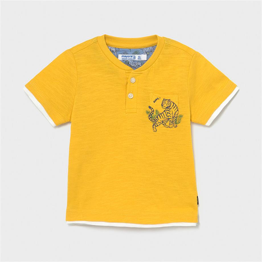 Mayoral Erkek Bebek Sarı Kaplan Baskılı T-Shirt