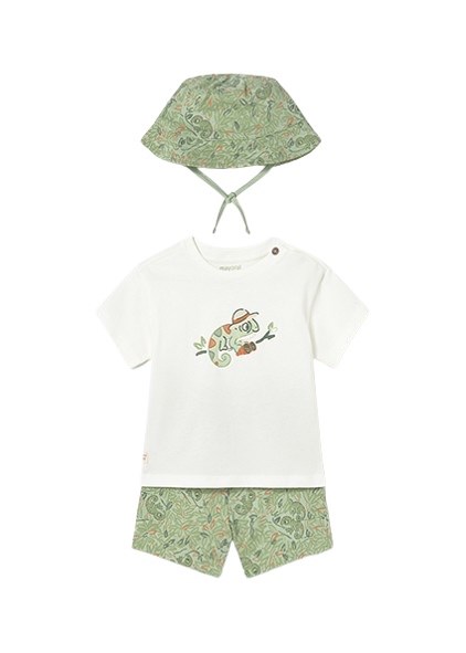 Mayoral Erkek Bebek Şort Tshirt Şapka