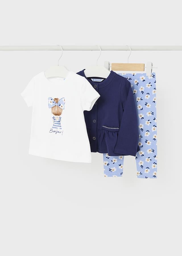 Mayoral Kız Bebek 3'lü Tayt Tshirt Set