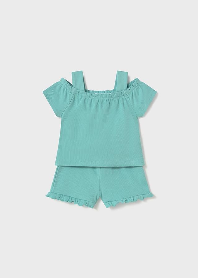 Mayoral Kız Bebek Şort Tshirt Set