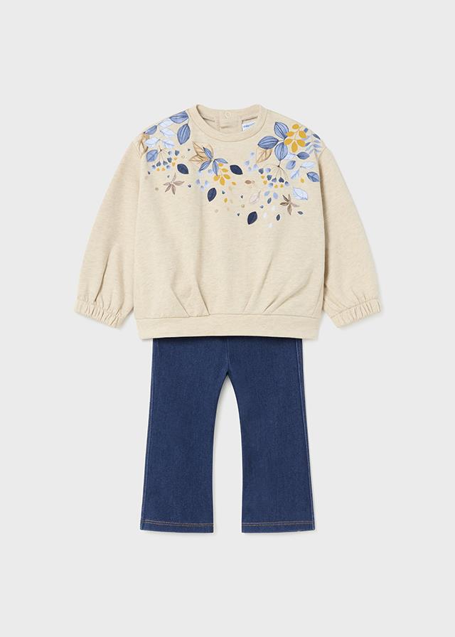 Mayoral Kız Bebek Tayt Sweatshirt Set
