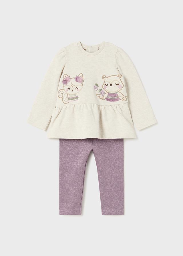 Mayoral Kız Bebek Tayt Sweatshirt Set