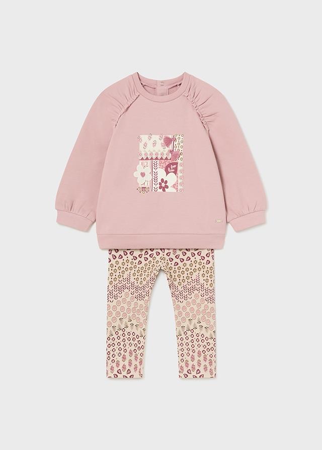 Mayoral Kız Bebek Tayt Sweatshirt Set