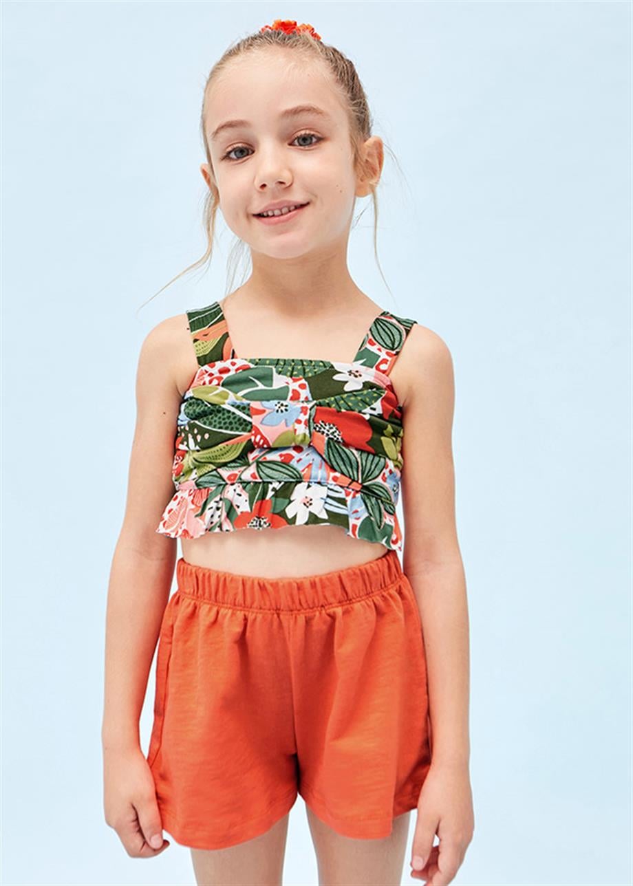 Mayoral Kız Çocuk Şort T-shirt Set
