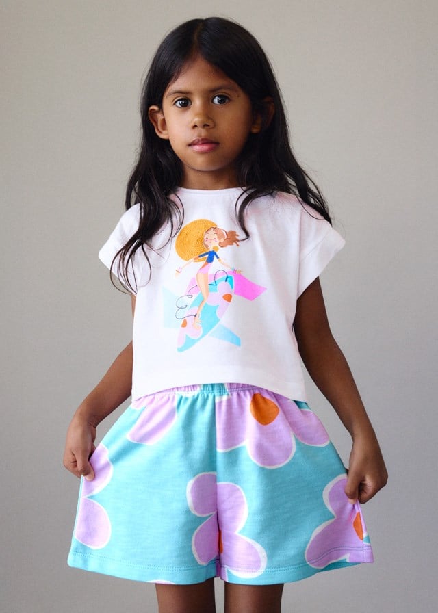 Mayoral Kız Çocuk Şort Tshirt