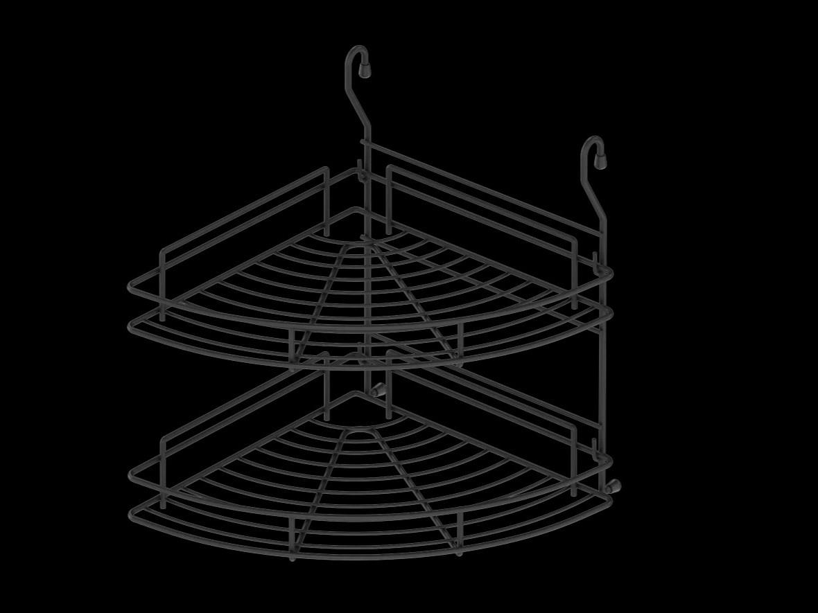 CLASSICAL CORNER SHELVES (2 DIVISION) S-4009A