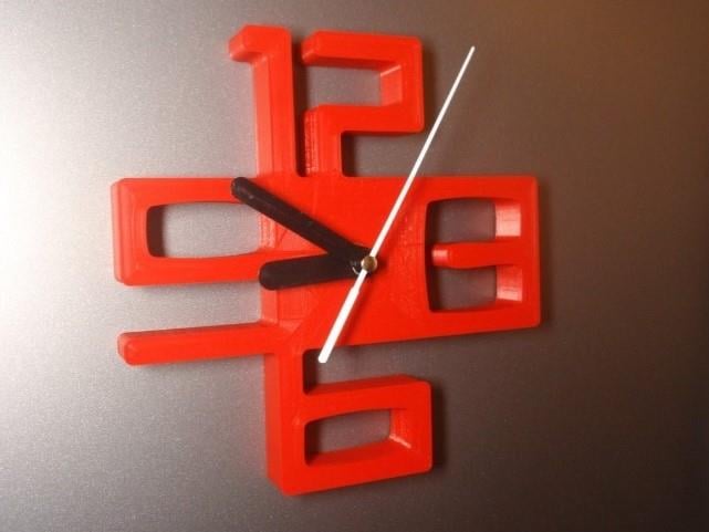 CRAFT MEANINGLESS MODERN DECOR WALL CLOCK RED