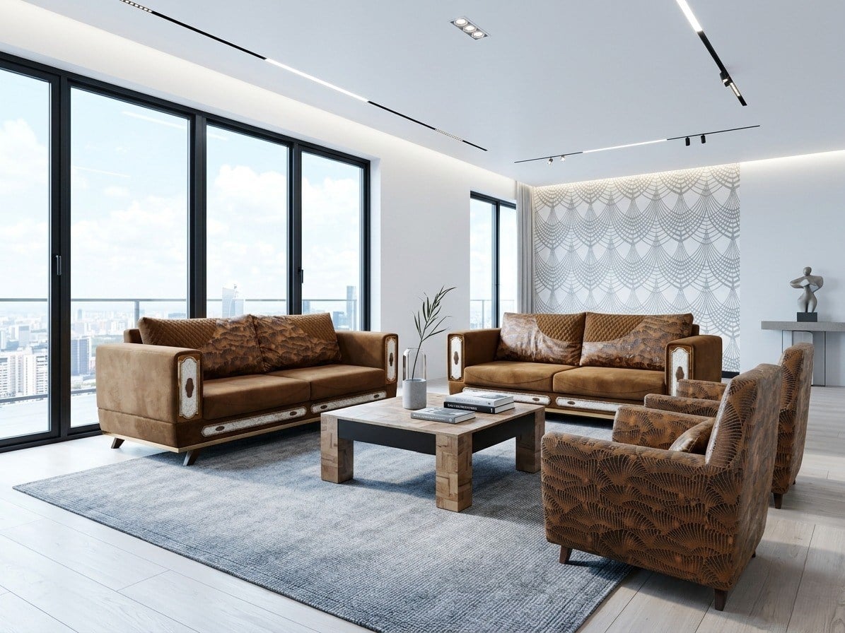 CUBA GOLD SOFA SET