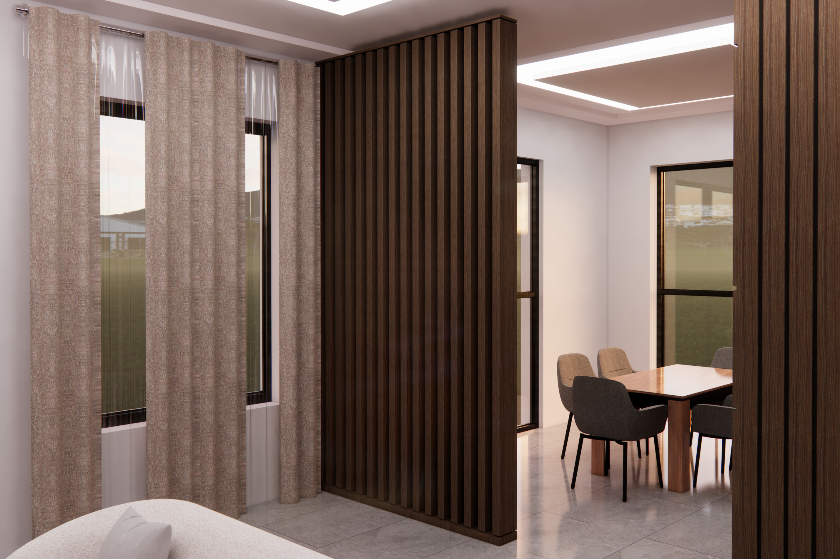 DECORATIVE STRIP COLUMN PARTITION PER/MT