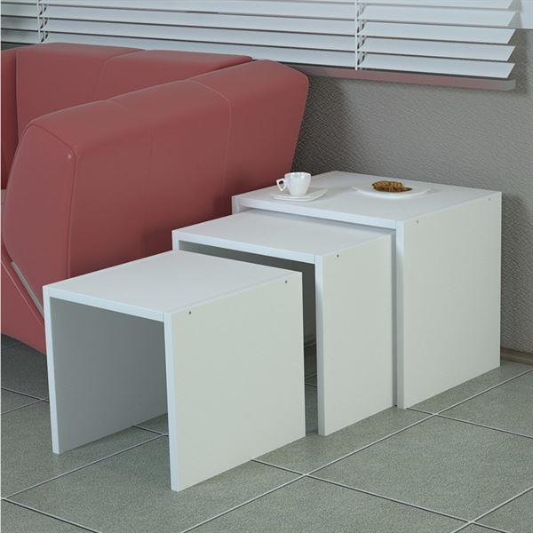 DELUXE 3 IN 1 SIDE TABLE SET