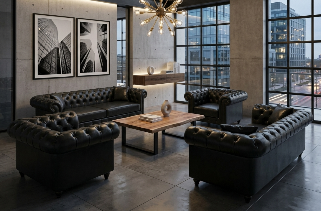 MADRID CHESTER SEVEN SEATER SOFA SET