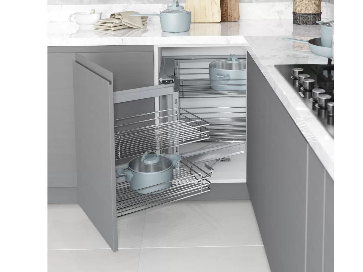SECRET CORNER MECHANISM MOUNTED TO LID CHROME