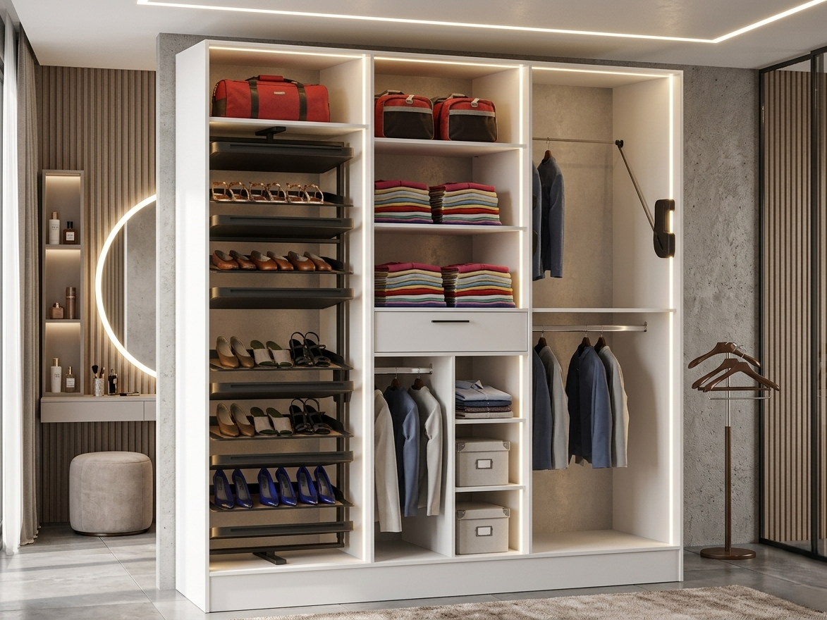 SPACE-X 240x240 SLIDING DOOR WARDROBE LIFT+TSR