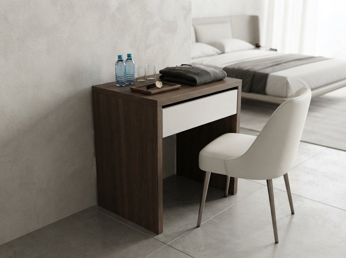 SPACE-X D HOTEL READING TABLE & DRAWER 60