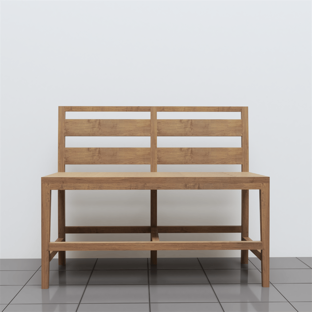 TWO SEATER KIDS WOODEN CHAIR