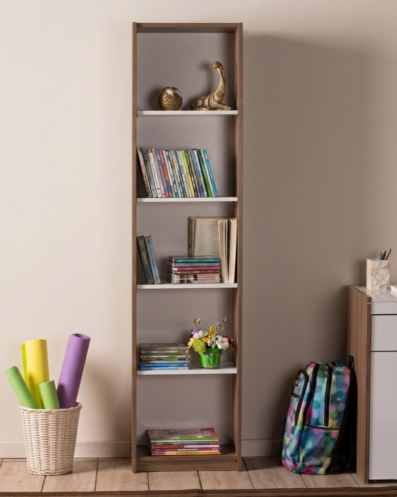 ADORE MODERN 180x60x30 5 RACKED BOOKSHELF