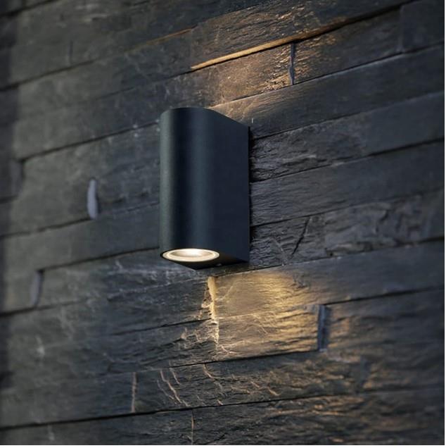 BLACK WALL BRACKET 2 WAY LIGHT