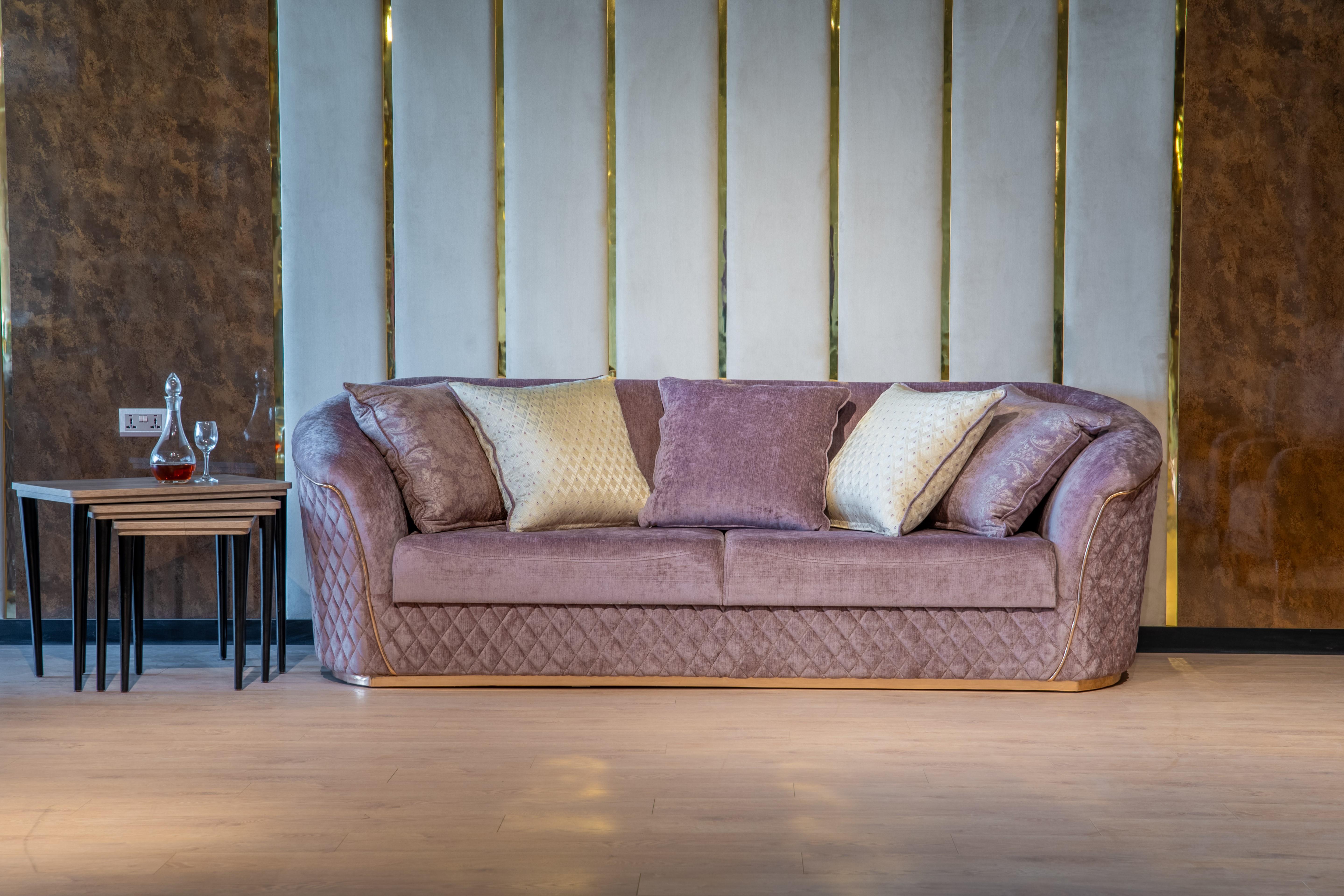 COSMOS THREE SEATER SOFA - DRAPP/NUBUCK