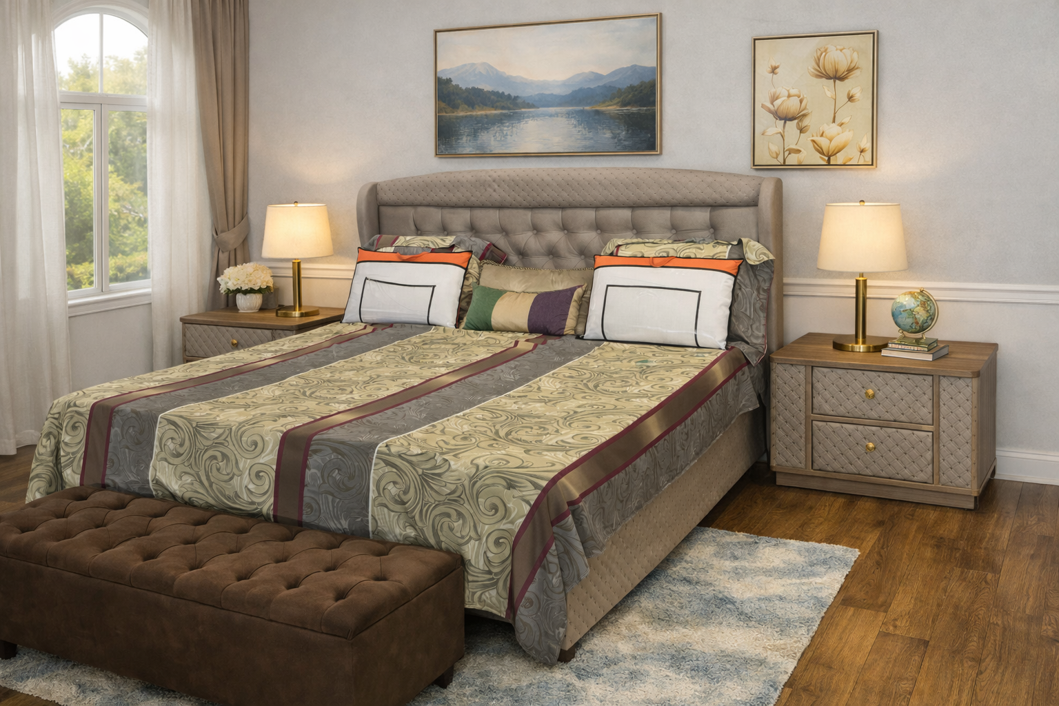DOGA QUILTED BEDSTEAD 200x180 EURO
