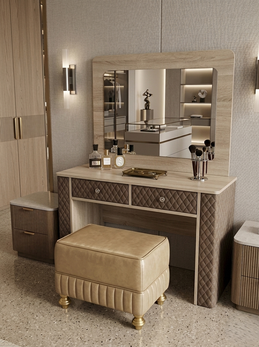 DOGA QUILTED MAKE-UP TABLE