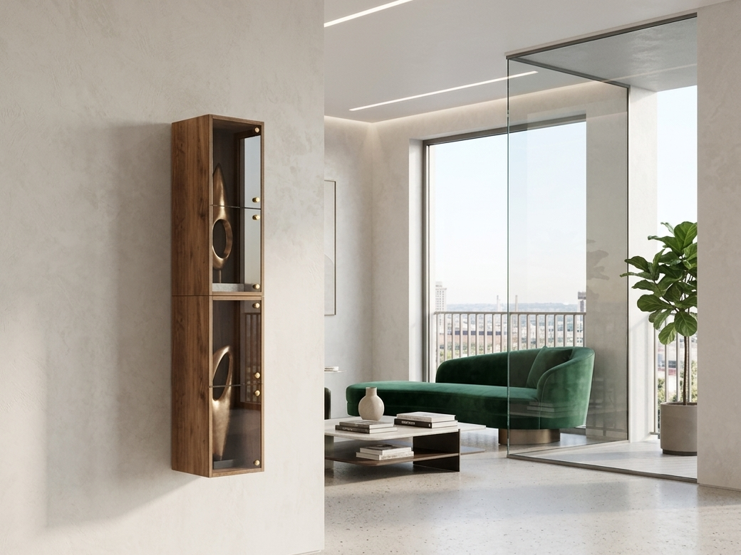 EGYPT SHELF CABINET & GLASS DOOR