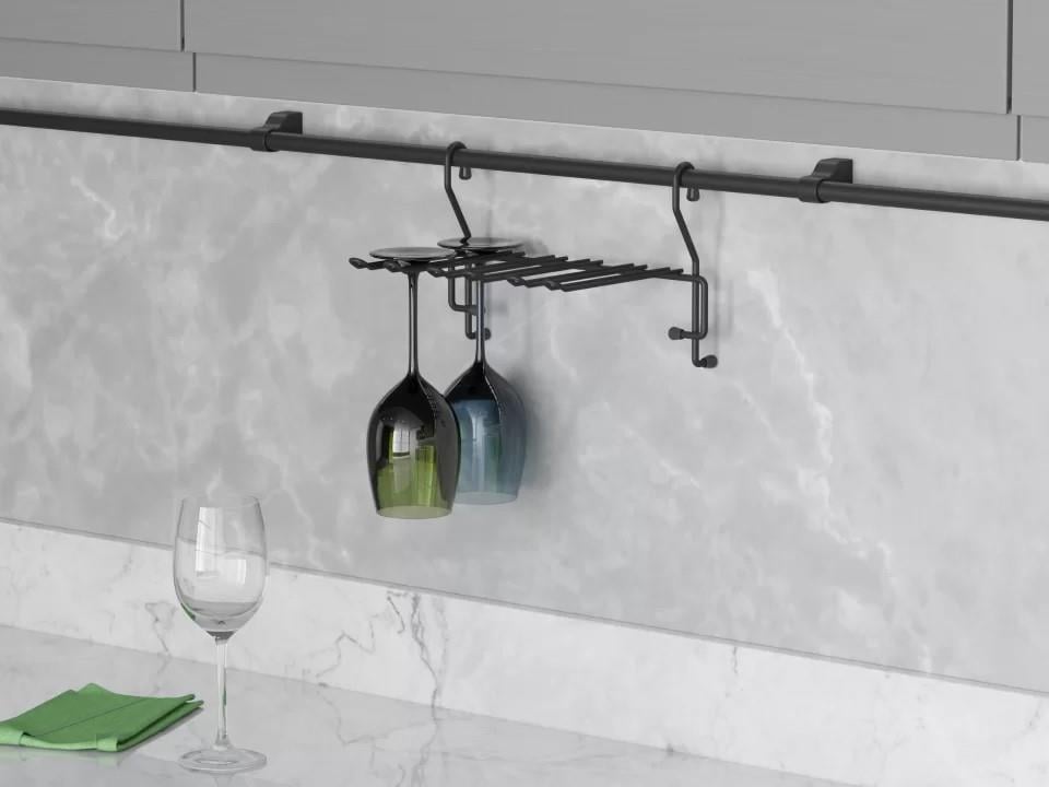 GLASS RACK & HANGER (3 DIVISION) S-4602A SET