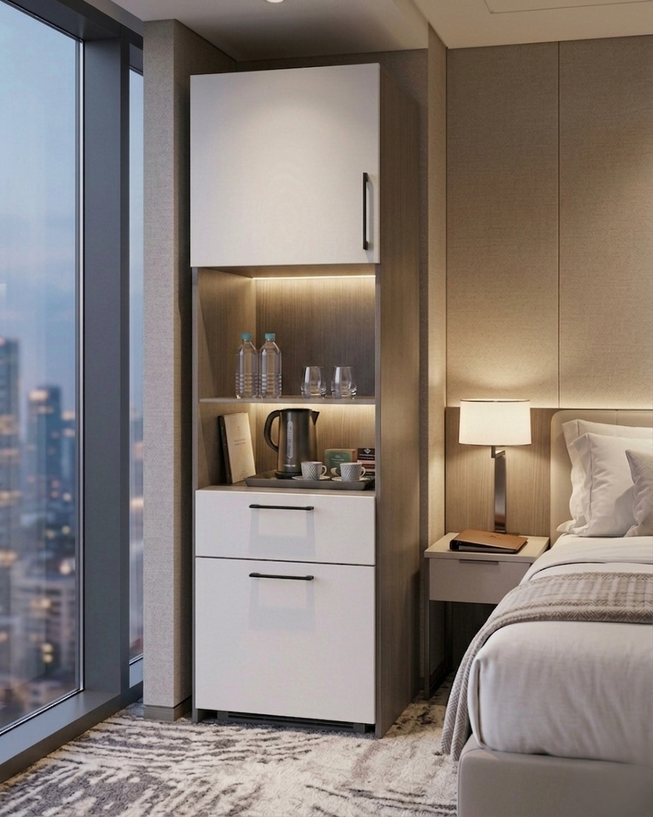 HANA HOTEL 60 COFFEE LED CABINET & DOOR