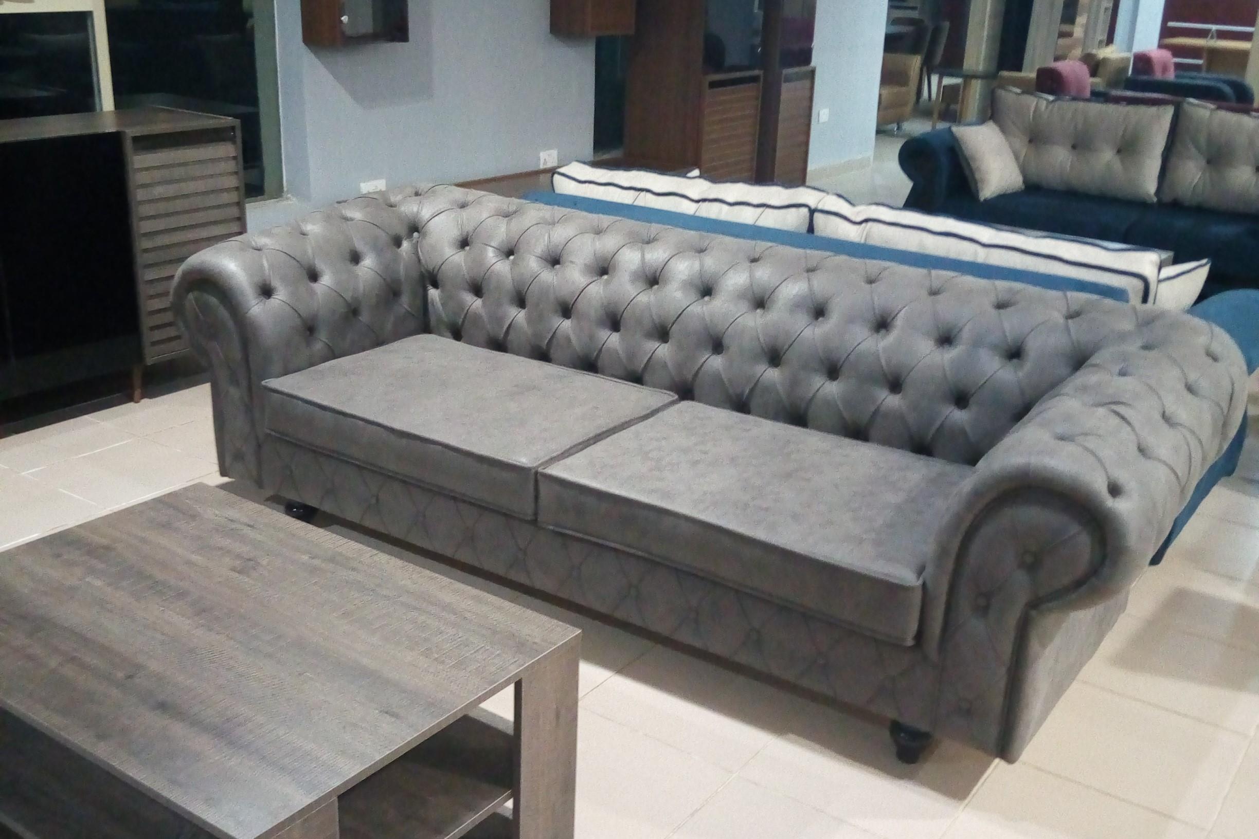 MADRID CHESTER THREE SEATER SOFA - BABY FACE