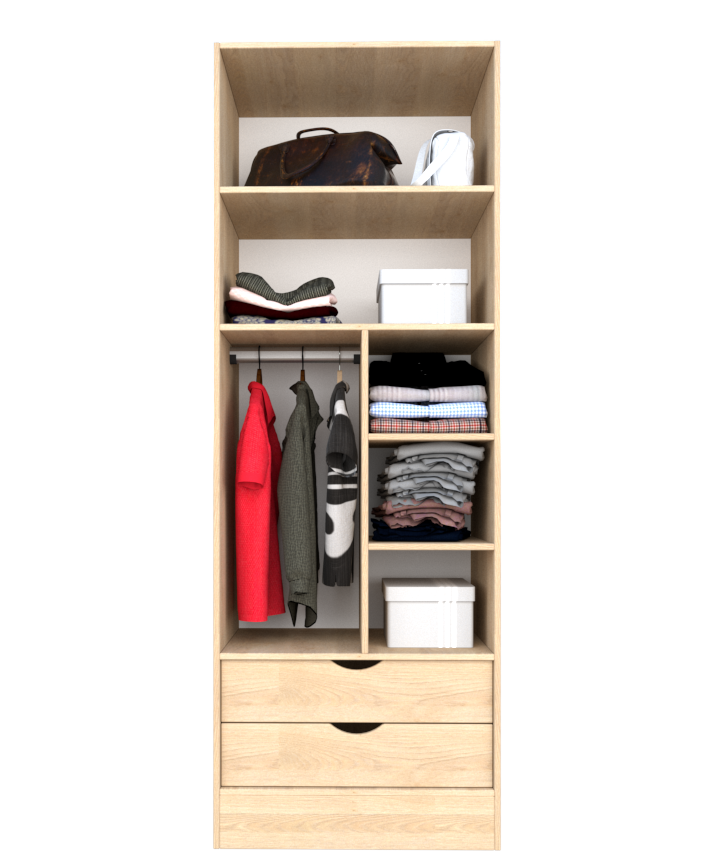MAGIC 2DRW 90 2FS 1S WARDROBE
