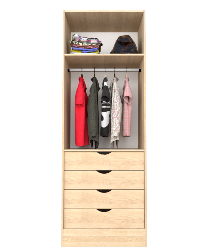 MAGIC 3DRW ORGANIZER 125H WARDROBE