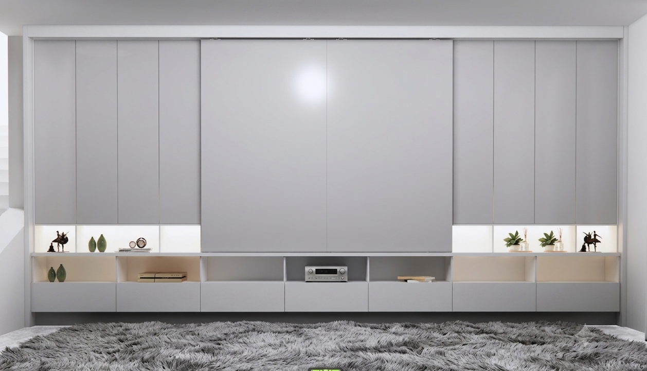 MENDY TV WALL UNIT & LIGHT