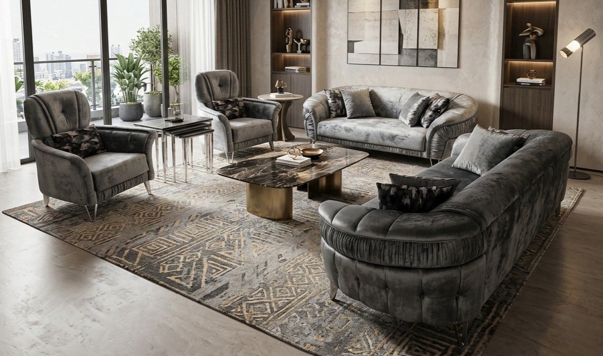 ONELIA-X CHESTER SOFA SET