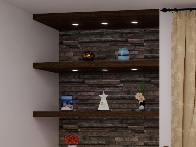 ONTARIO WALL SHELF & SPOT LIGHT