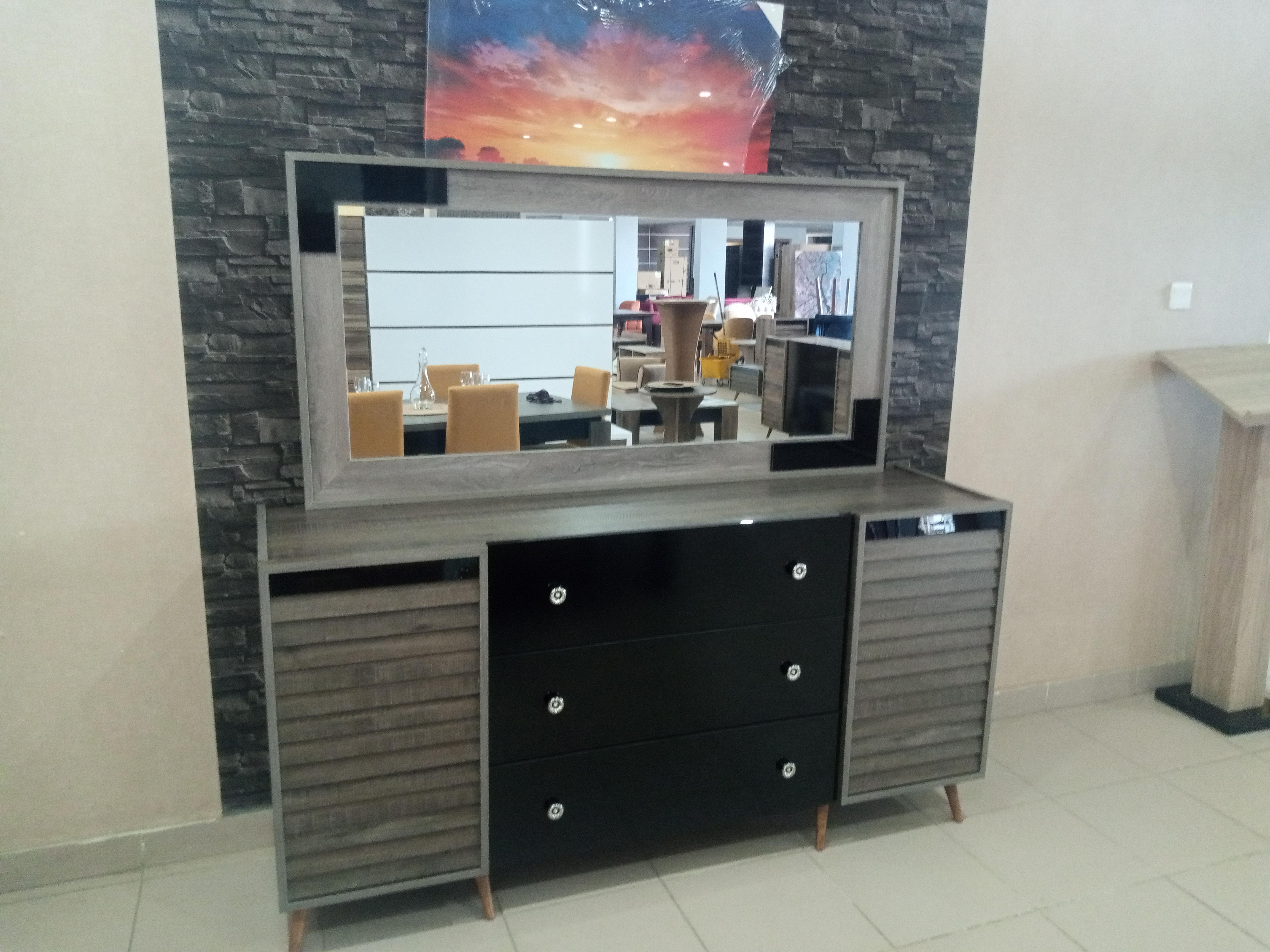 PANJUR DRAWER CONSOLE & FRAME MIRROR