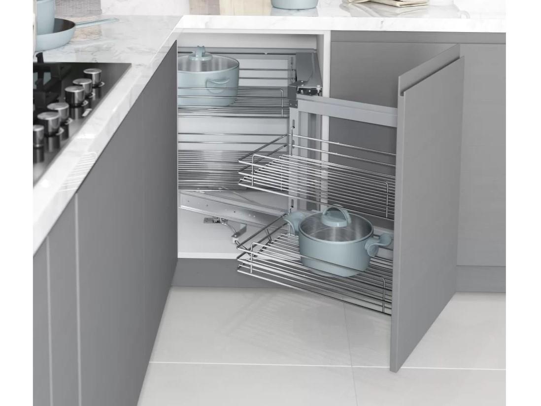 SECRET CORNER MECHANISM MOUNTED TO LID CHROME