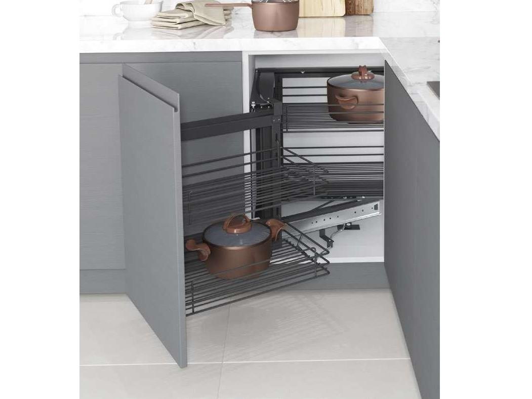 SECRET CORNER MOUNTED TO LID ANTHRACITE D:50