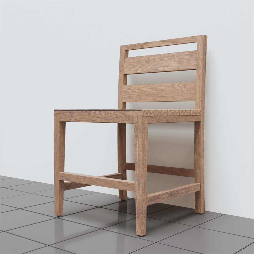 SINGLE KIDS WOODEN CHAIR