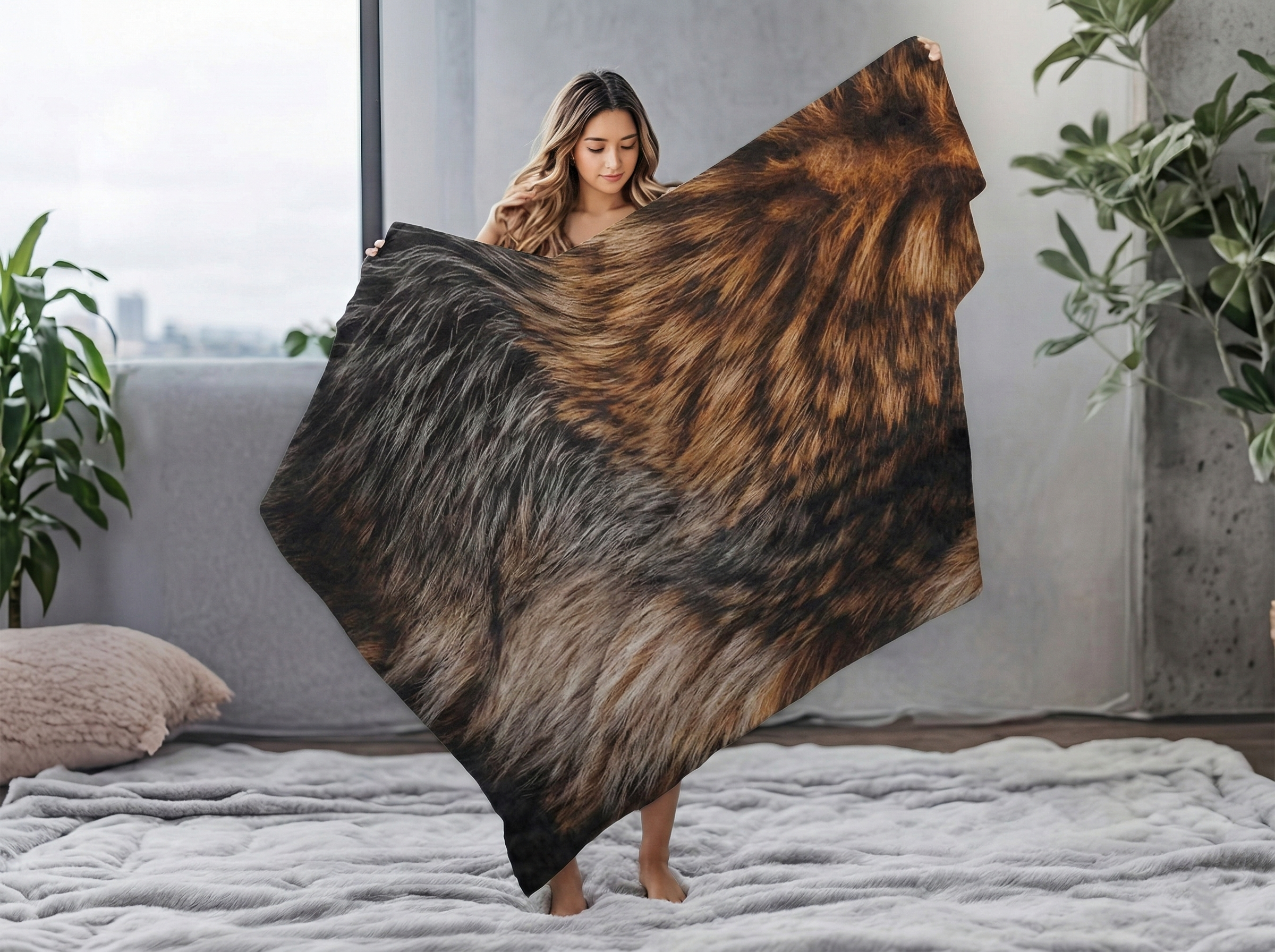 STYLISH LUXURIOUS SOFA BLANKET 135x160