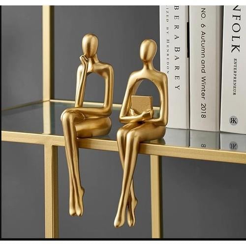 SUME NORDIC STYLE SHELF DECOR GOLD