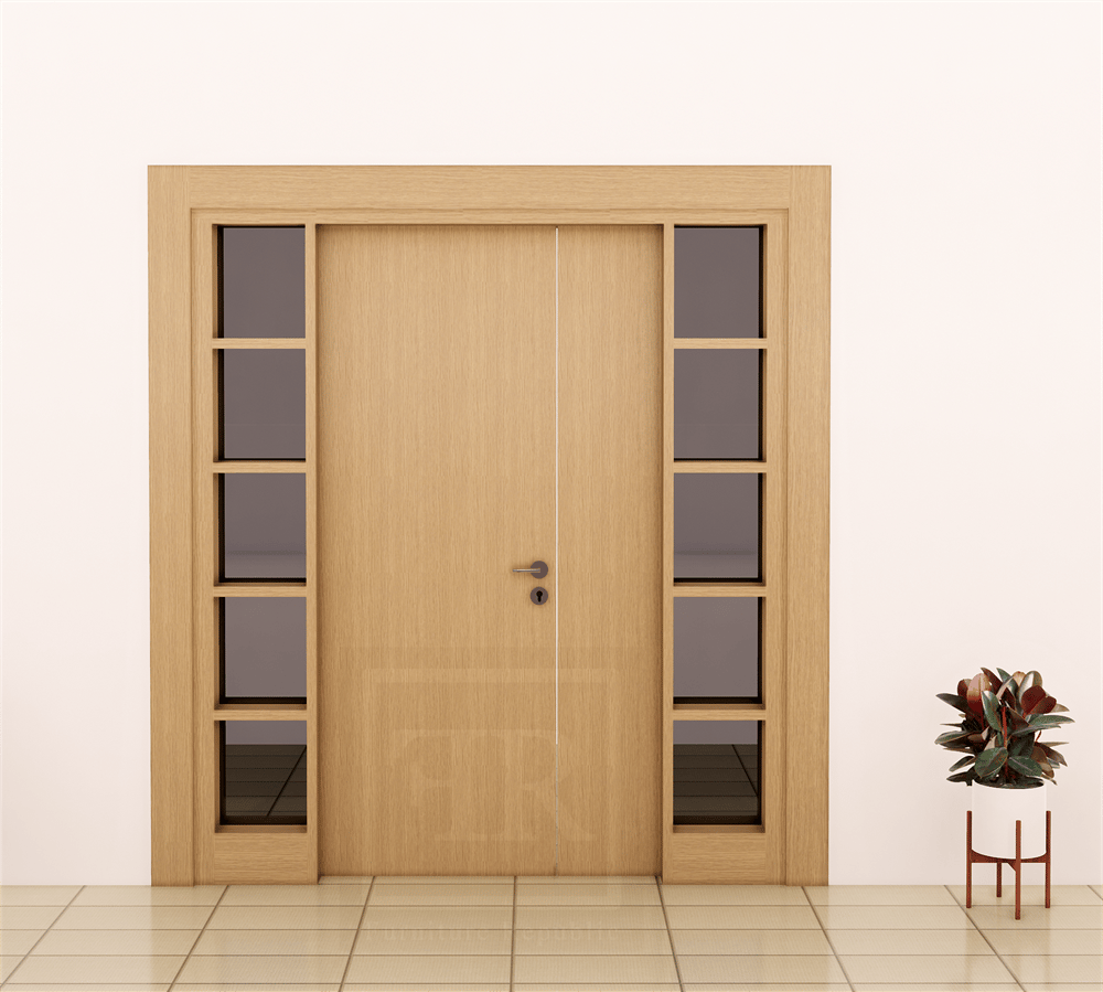 TWO SIDELITE LARGE DOOR & GLASS 300