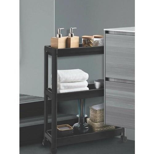 VIYALENTE RECTENGULAR 3 SHELF UNIT & WHEELS