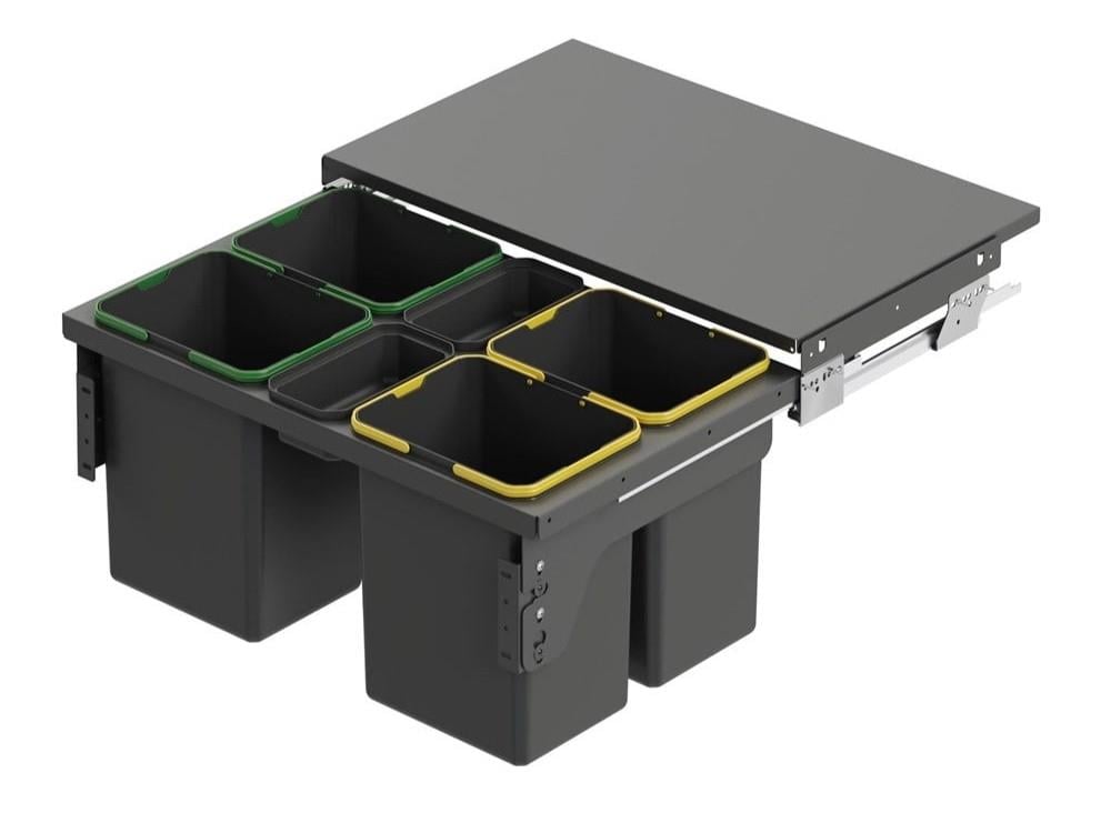 WASTE BIN MOUNTED TO LID