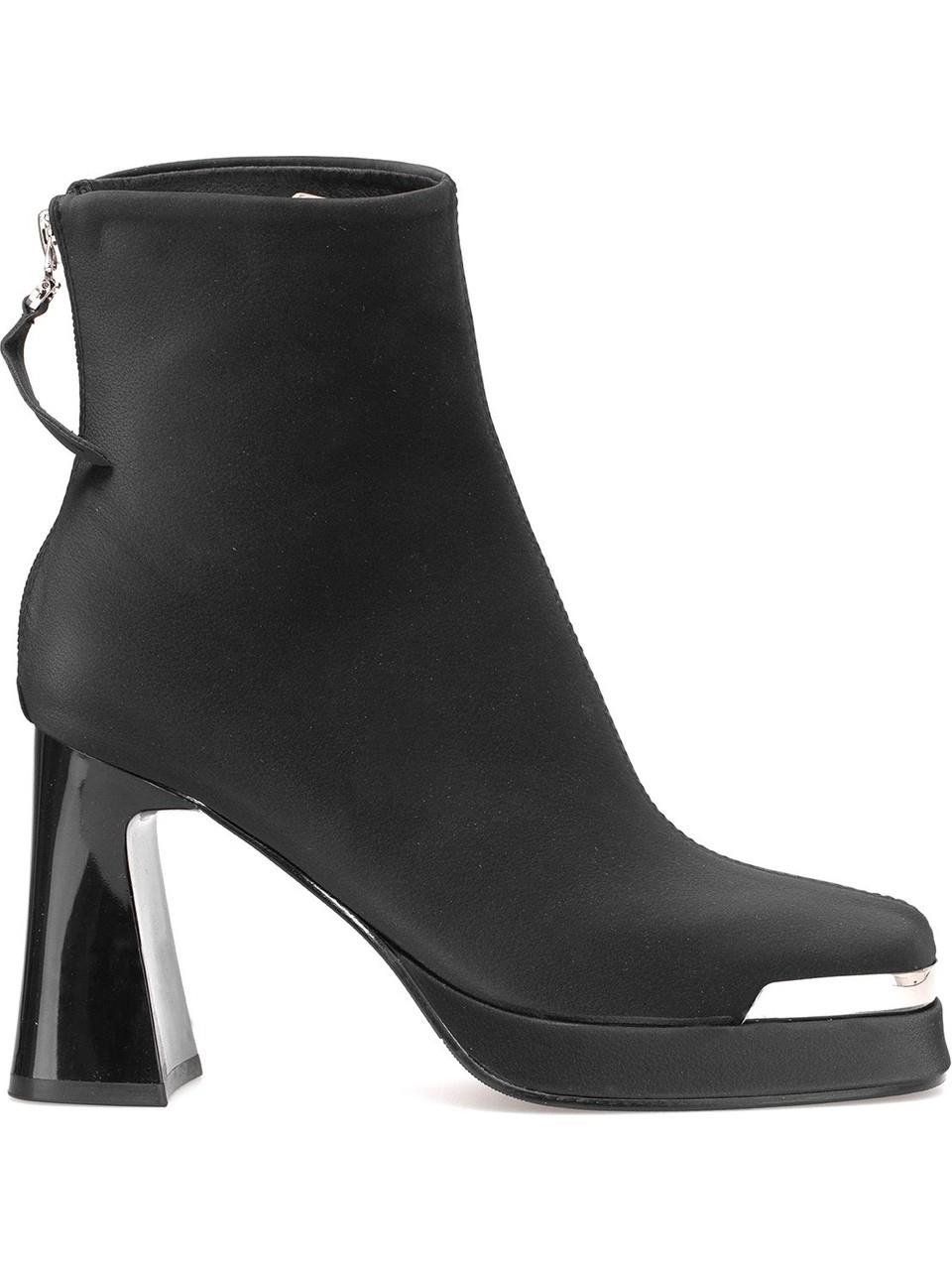 GUJA 25K414-2 Kadın Ithal Premium Platform Topuklu Küt Burunlu Bot