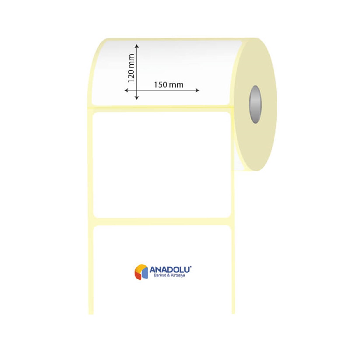150mm x 120mm Kuşe Etiket