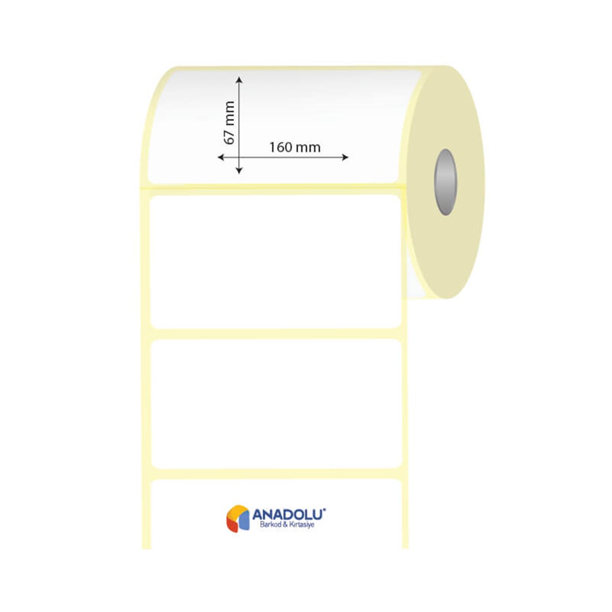 160mm x 67mm Kuşe Etiket
