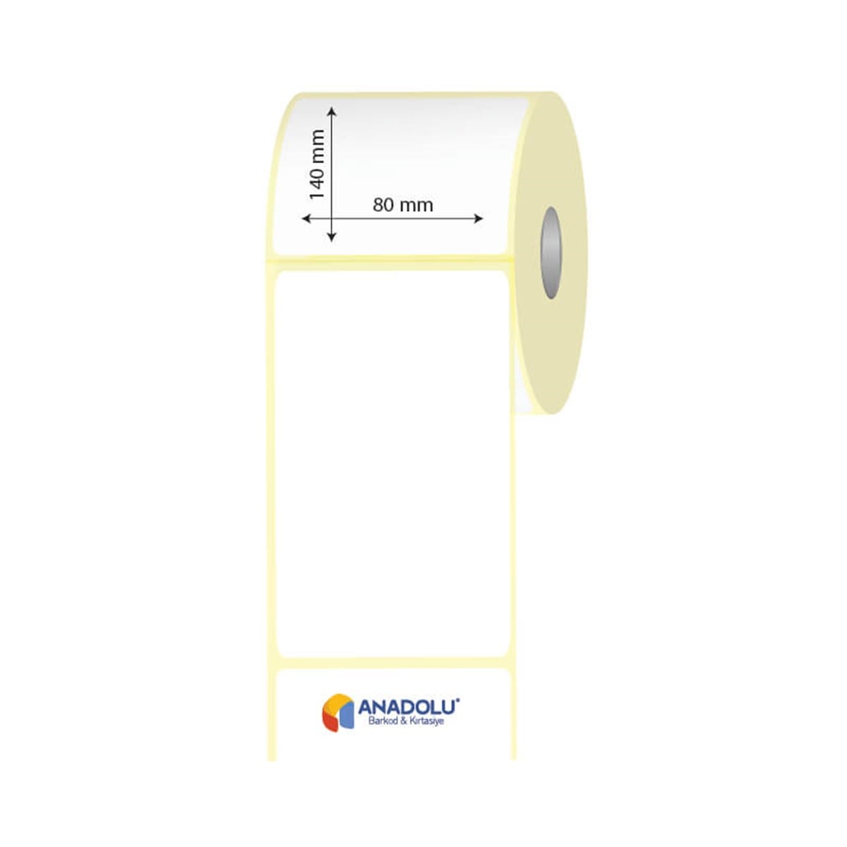 80mm x 140mm Kuşe Etiket