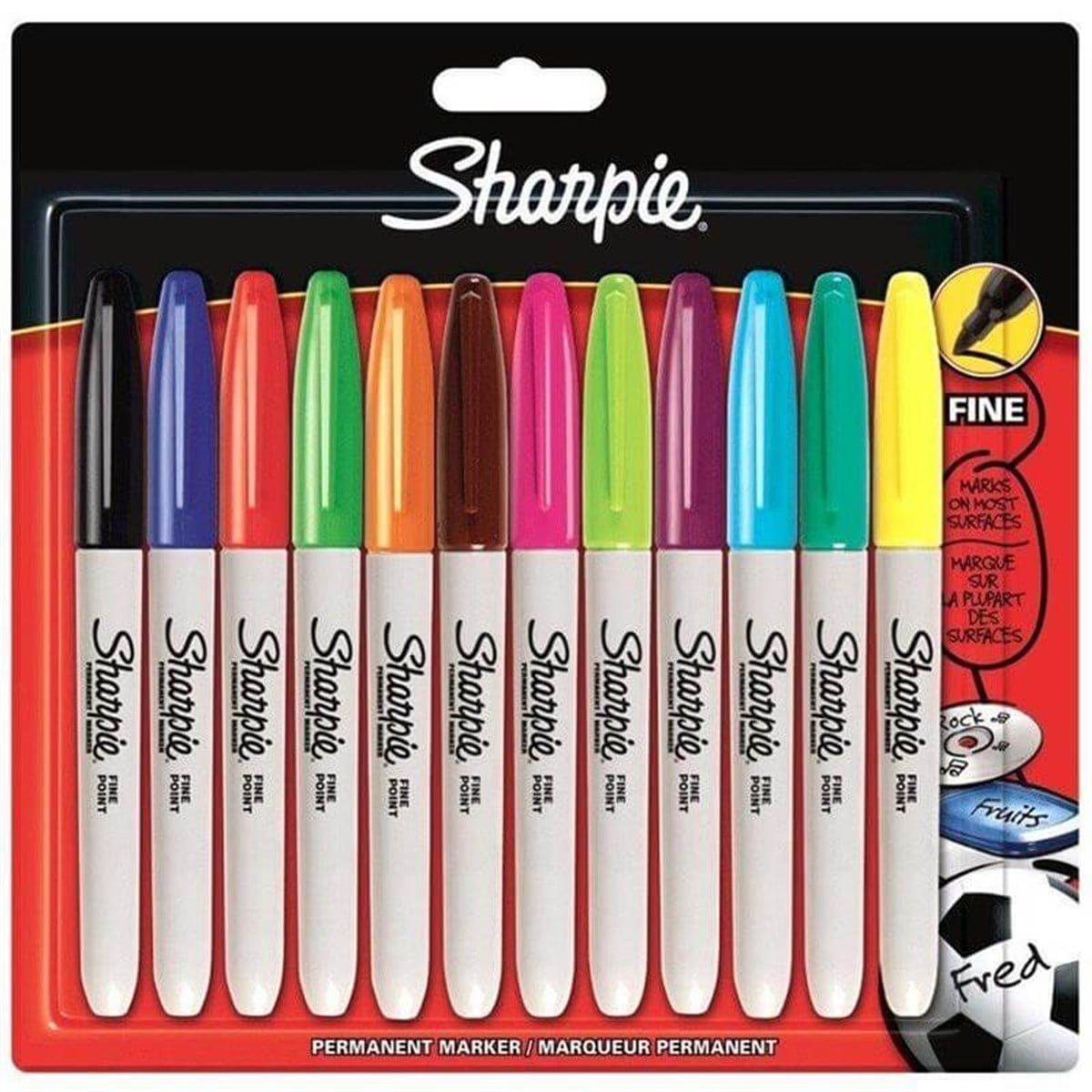 Sharpie Fine Permanent Markör 12'Li 2065404