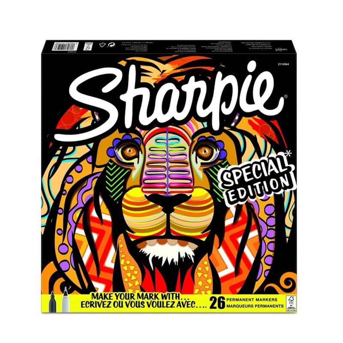 Sharpie Fine Permanent Markör 26 Lı Kutu Aslan 211